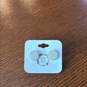 Miny Moes Cork Silver Earrings